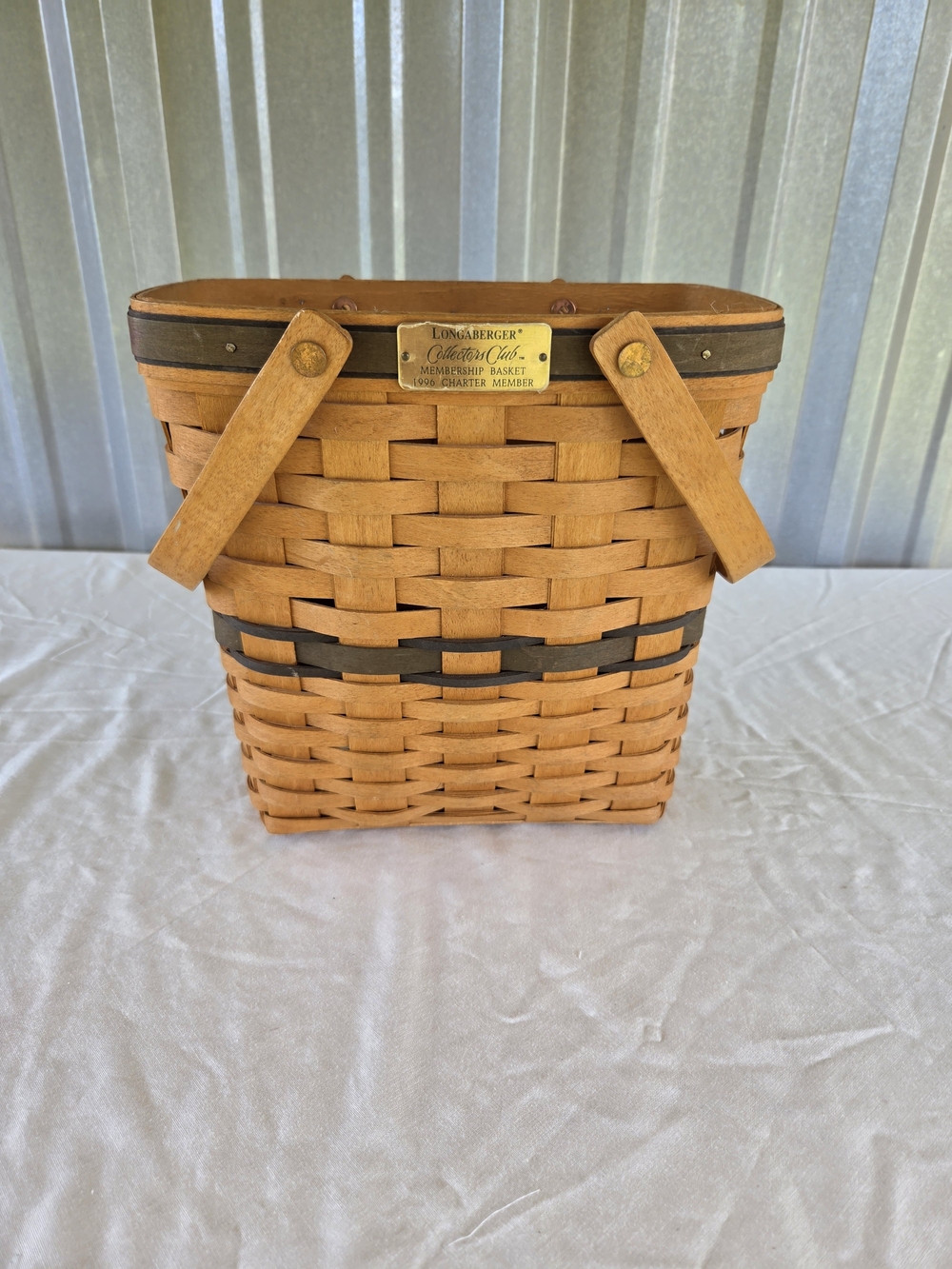 Vintage Langaberger Collectors Club Basket With Handles